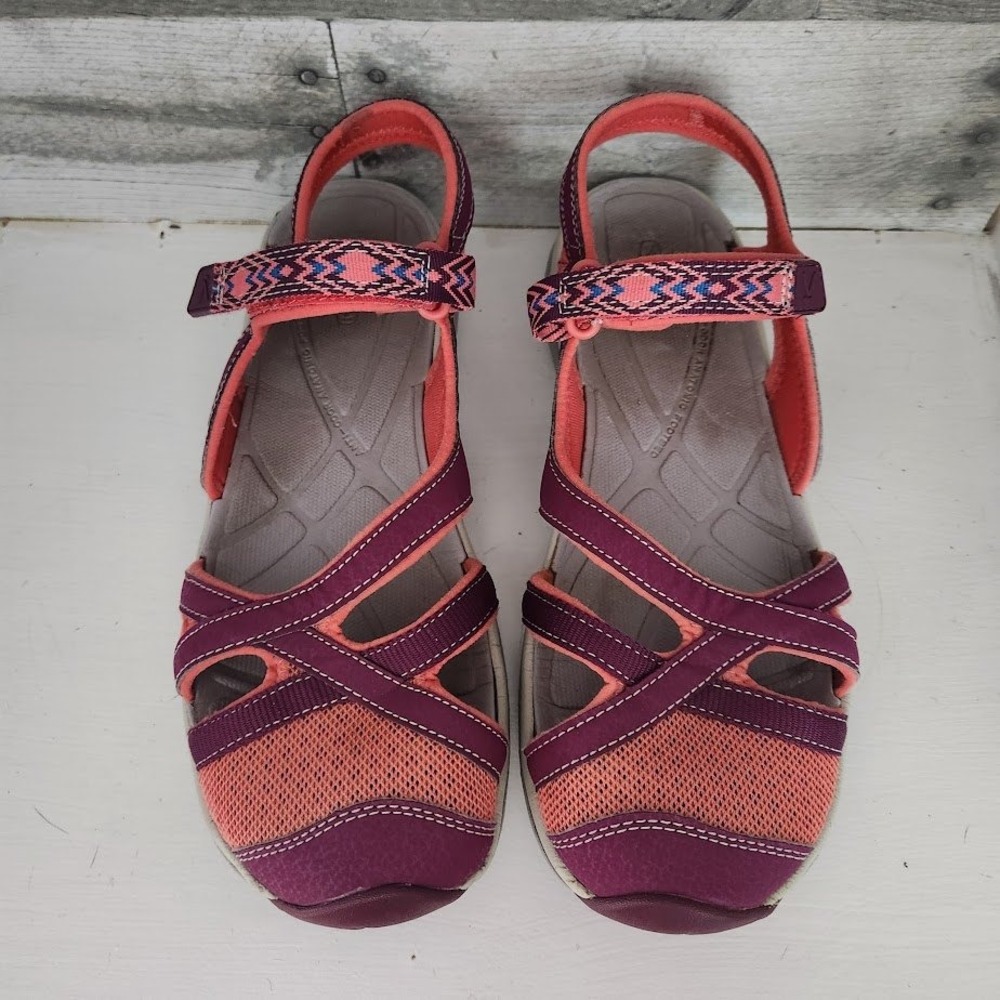 Keen Bali Strap Sandals Womens 9 Beet Red Honeysuckle Mesh Strappy Hiking Shoes